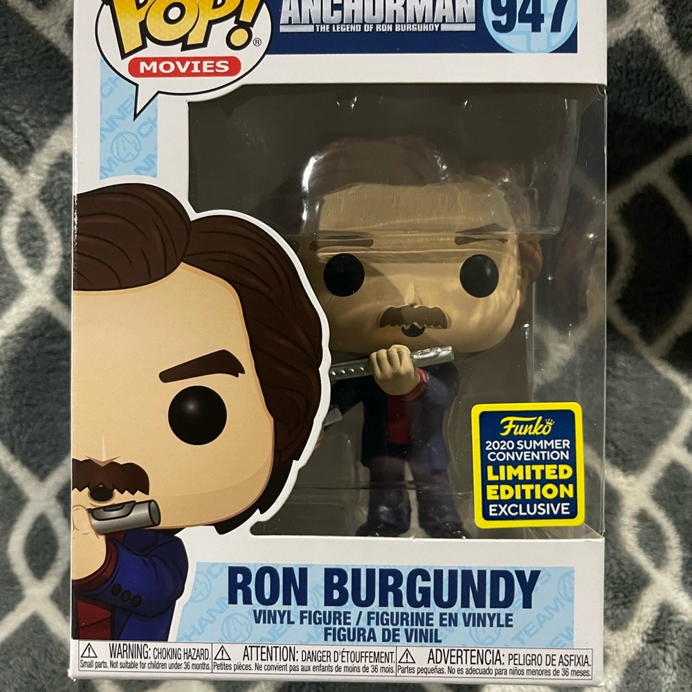 Ron Burgundy #947 Anchorman ! VAULTED ! Funko 2020 Summer Convention